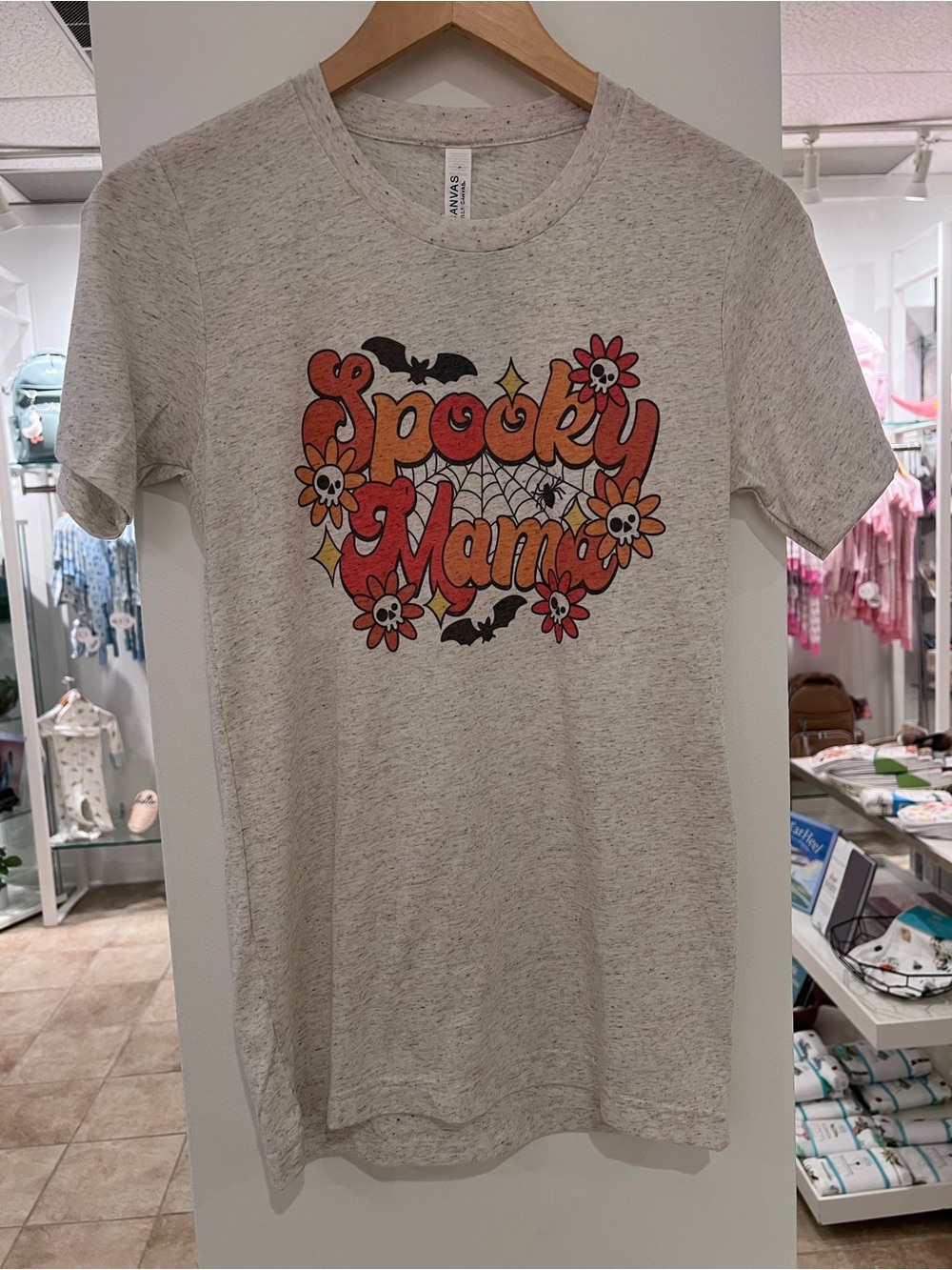 Spooky Mama Graphic Tee - Beige